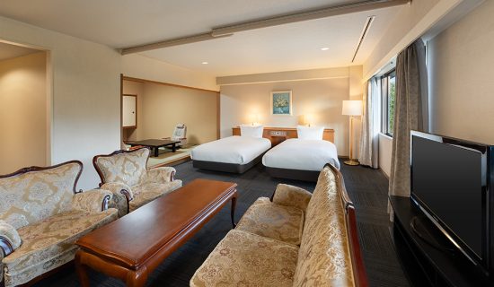 Classic Junior Suite, Japanese-Western style, 2 single beds and 3 futon beds