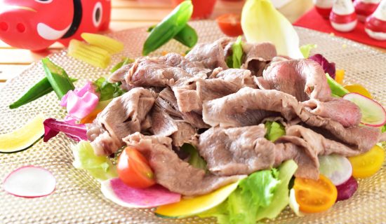 会津牛の冷しゃぶサラダ仕立て